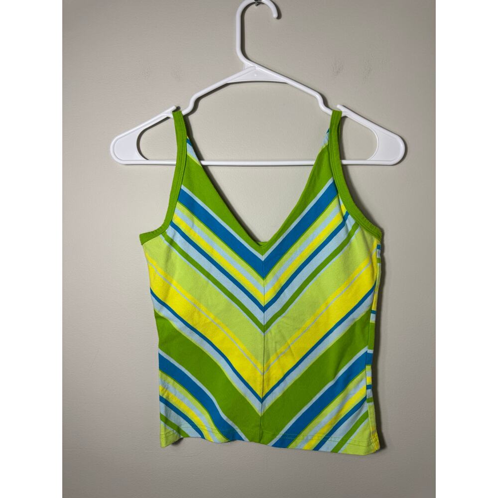 Y2K Retro 70s Striped Tank Top